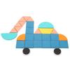 Kids Puzzle Toy, Wooden Pattern Blocks Set Geometric Shape Puzzle Educational Jigsaw Puzzle Toy