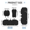 xkhr10 Car Logo Seat Cushion Backrest Ice Silk Anti Slip Protective Pad Accessories For Mitsubishi Lancer ASX Pajero Mirage Attrage