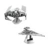 Metal Earth Fascinations Star Wars Darth Vader's TIE Fighter Et Imperial Star Destroyer Puzzle 3D En Métal
