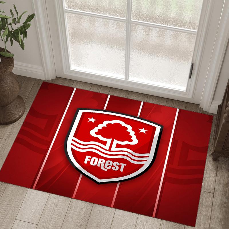 Nottingham Forest Design Crystal Velvet Carpet Cozy Non?Slip Printed Rug For Bedroom Living Room Entrance