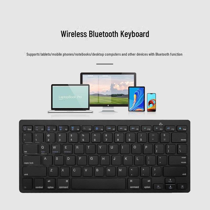 Беспроводная Bluetooth-клавиатура X5: Идеально подходит для Apple iPad, ноутбуков, мобильных телефонов и планшетов — совместимо с Magic Control.