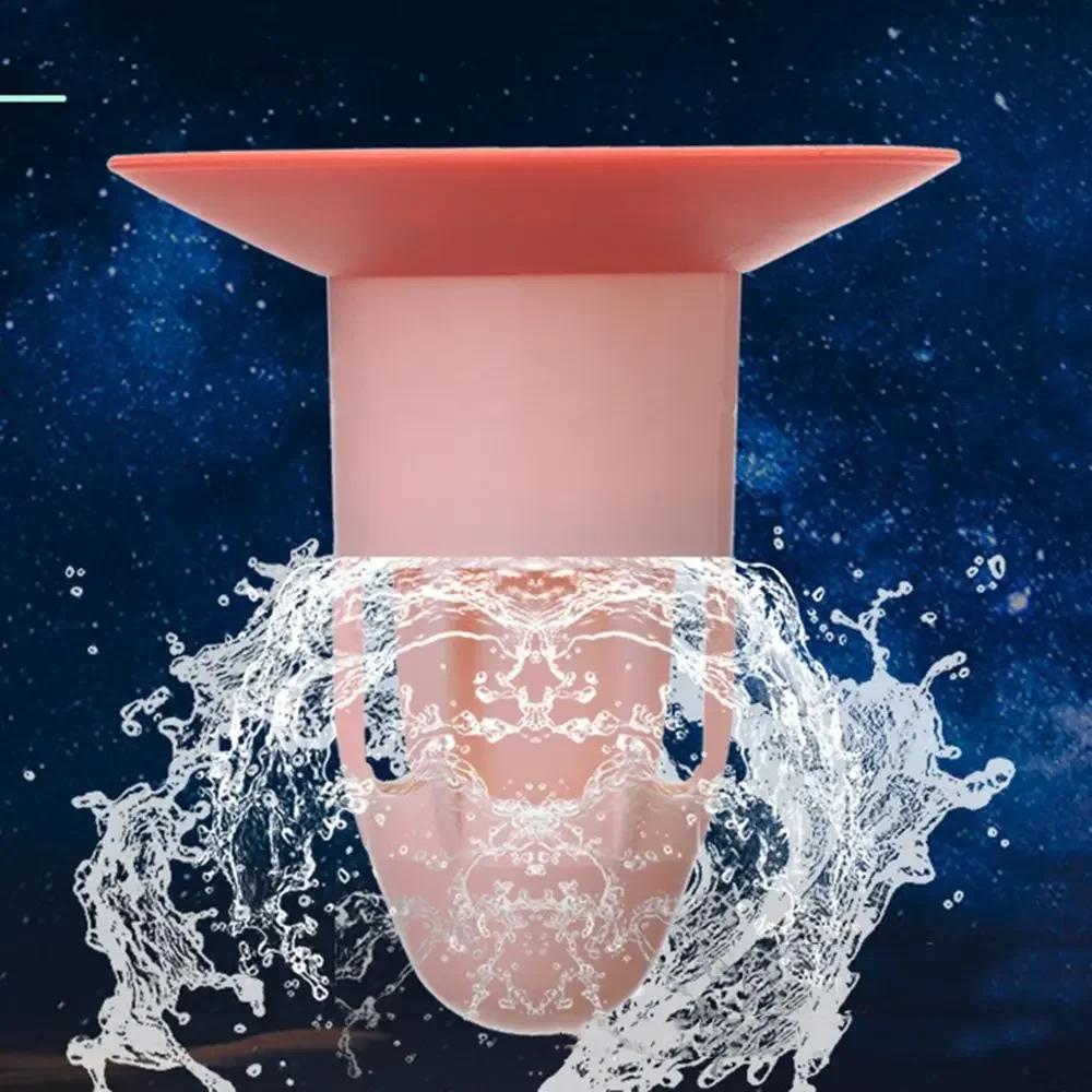 Силиконовый сердечник для слива в полу, пробка для слива душа, защита от насекомых и запаха, уловитель волос, заглушка-ловушка, дезодоратор для кухни, ванной, туалета, канализации