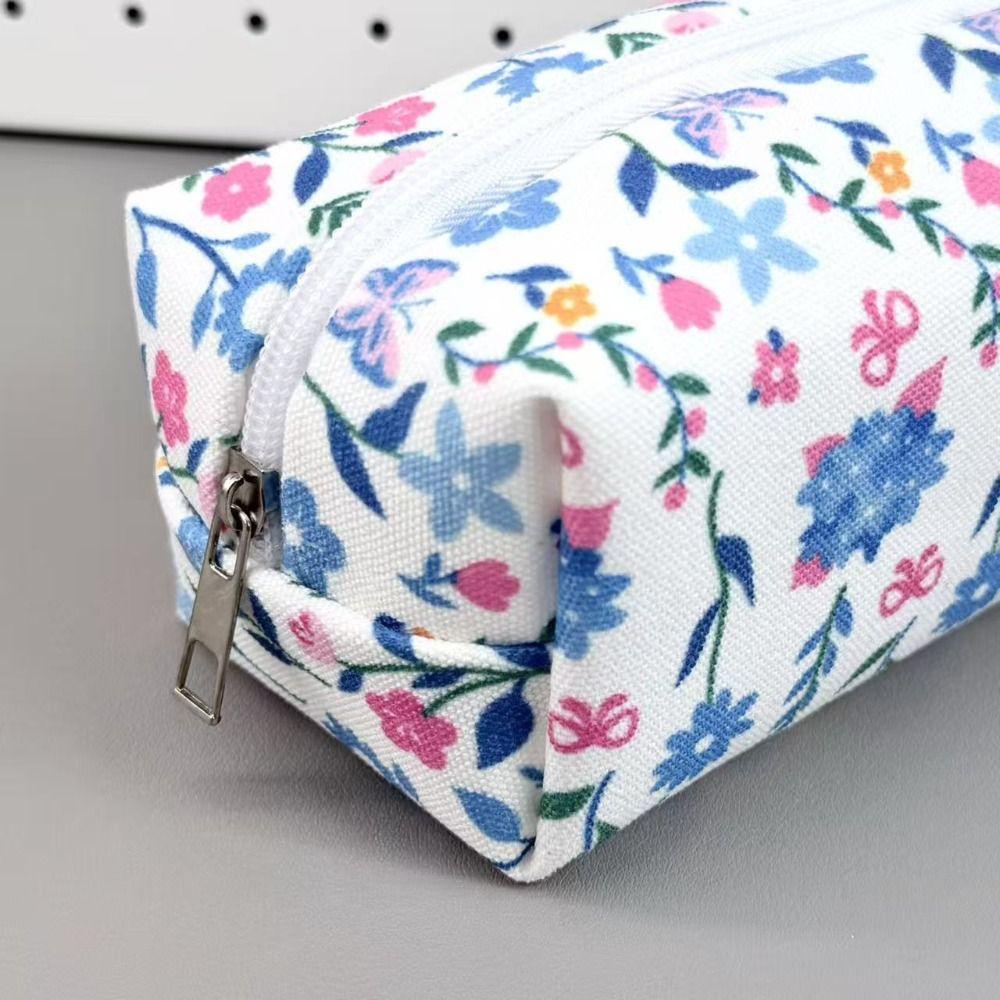 Flower Stationery Bag Large Capacity Pencil Case High Quality Stationery Organizer  Gift