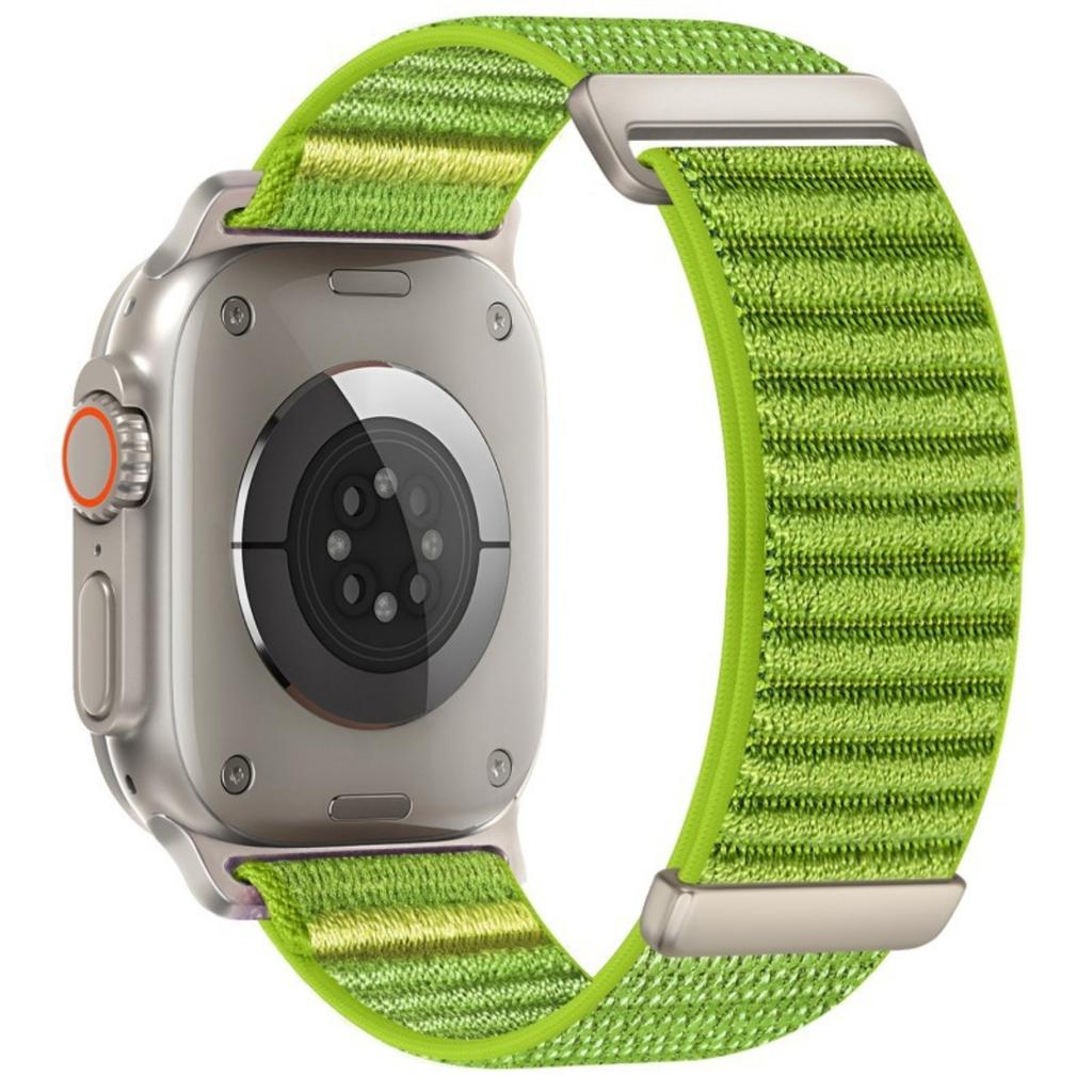 Watch Band For Apple Watch Series 11 10 42mm / 9 8 7 41mm / SE3 SE2 SE 6 5 4 40mm / 3 2 1 38mm Two-Piece Magic Tape Nylon Woven Wrist Strap