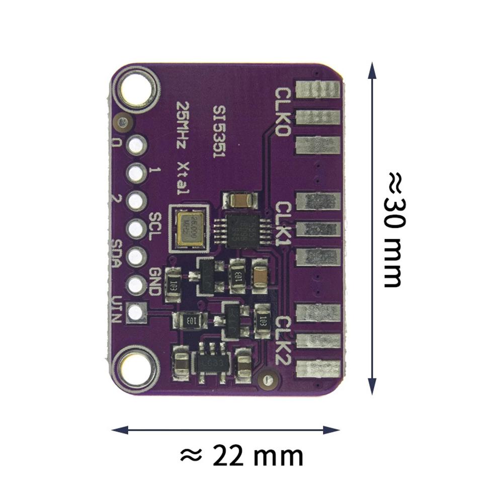 Electronics Si5351 DC 3V-5V 8KHz-160MHz Clock Generator Signal Generator Board Module Si5351A