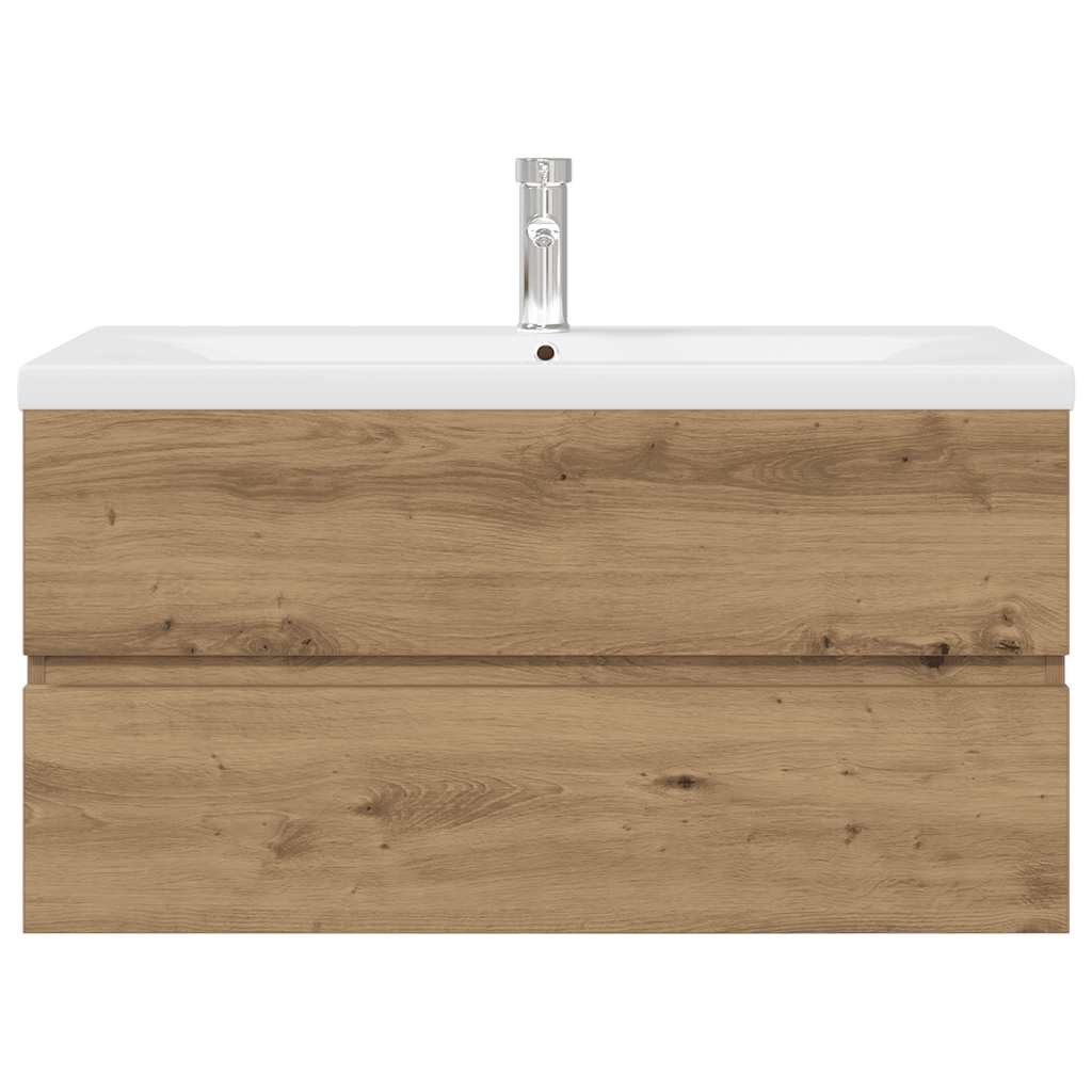 Bathroom Vanity Unit with Built in Basin and Faucet