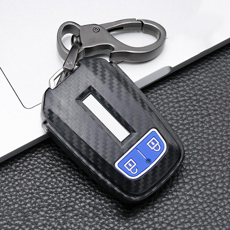Carbon fiber Silicone Car key Cover Case For ISUZU D-MAX DMAX Truck MUX 2015 2017 2018  Smart Remote Key Protect