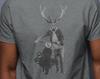 Deer Motorcycle T-shirt, Retro Motorcycle Biker Shirt, Animal Motorcycle Print Tee, Funny Husband Gift, Unisex Graphic Animal Tee
