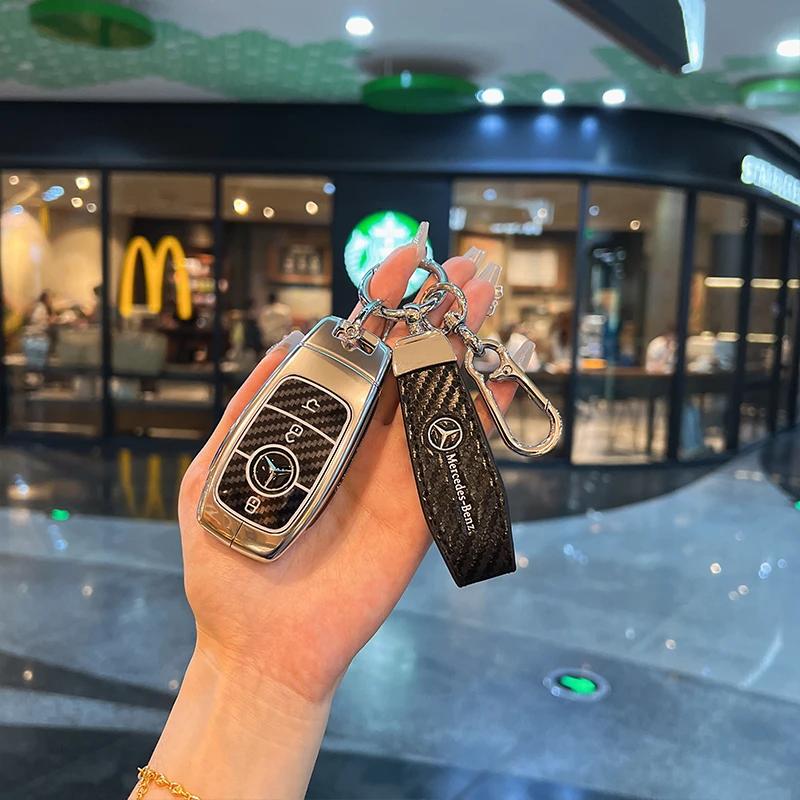 Car Remote Key Case Cover Shell Fob For Mercedes Benz A C E S G Class W177 W205 W213 X167 W222 CLA GLE GLB GLS AMG Maybach E2