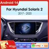 Android 14 автомобильное радио для Hyundai Solaris 2 Verna Accent 2017 2018 2019 2020 мультимедийный стереоплеер навигация GPS головное устройство BT
