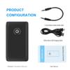 2 In 1 Audio Transmitter Black Bluetooth Receiver 3.5mm Aux Hifi Music Audio Adapter For Tv Pc Car Speaker Chargable Wireless