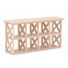 1: 12 Scale Dollhouse Wood Storage Rack Dollhouse Miniature Display Bookshelf for Dining Room