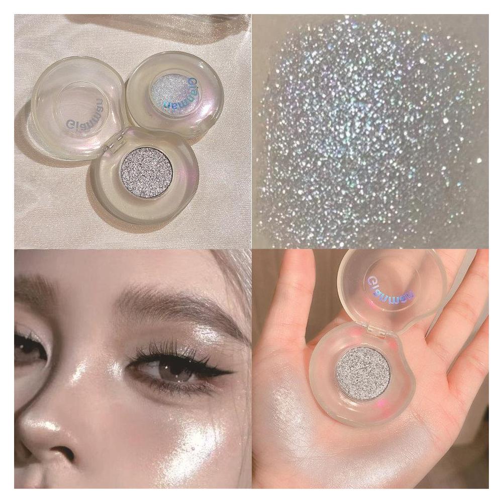 Monochromatic Highlight Sequins Highlighter Eyeshadow Highlighter Eyeshadow Palette Glitter Shi U2Q7