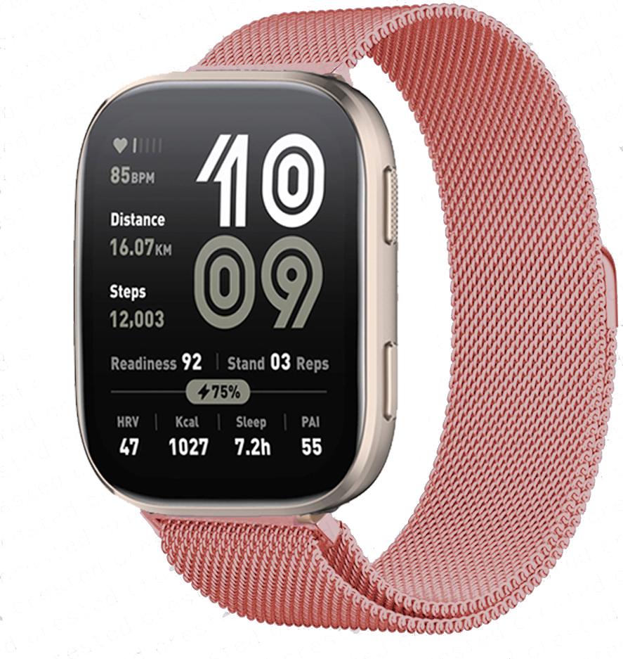 20 мм 22 мм ремешок для часов для Amazfit bip 6/5/Balance/GTS/4/mini/2/2e/3/GTR/4/2/3 Pro миланская петелька браслет huawei gt 5 4 3 2 Ремешок