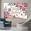 Butterfly Birthday Backdrop 1pc - Polyester Background