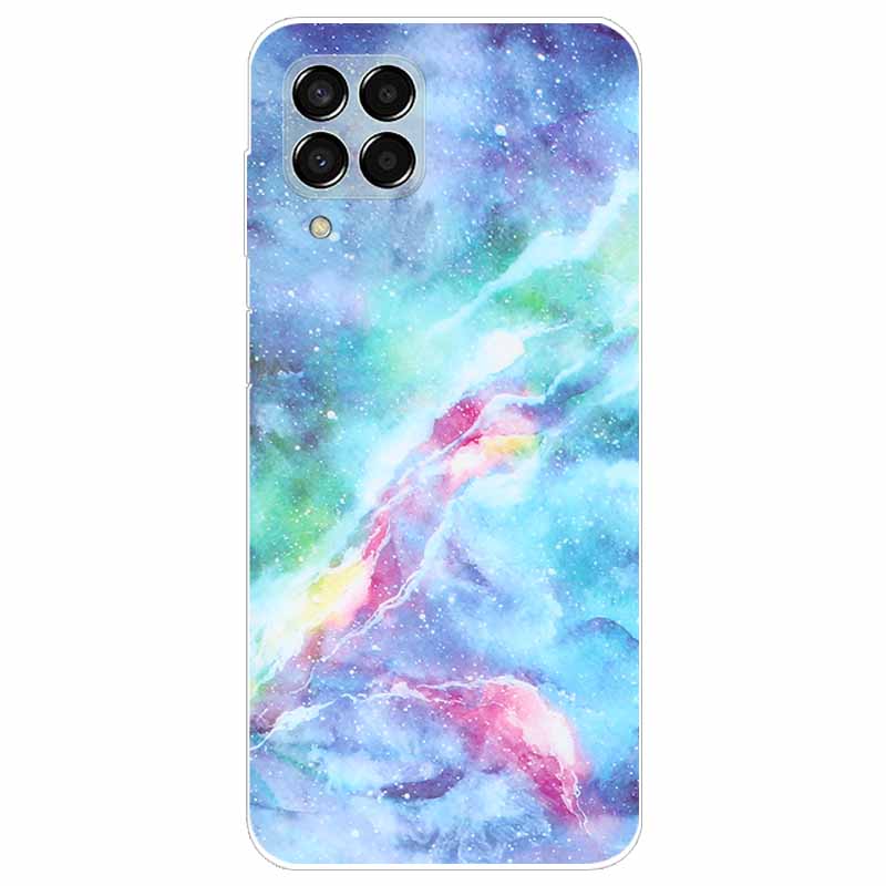 Case for Samsung M33 Cover Marble Soft TPU Silicone Phone Covers for Samsung Galaxy M53 5G Case Clear Bumper M 33 53 Protective
