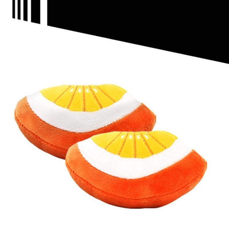 Dog Vocal Toys, Pet Cat Toys, Tangerine Plush Dogs, Fruits and Vegetables, Cat Supplies, Corgis
