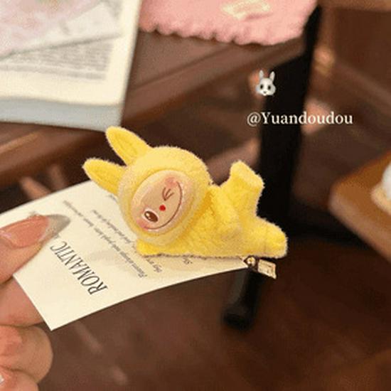 Милая мультяшная заколка-уточка Лабубу - Девичий аксессуар для боковых прядей для женщин и детей