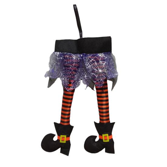 Хэллоуин ведьмы ноги реквизит подвесной плюшевый чучело ведьмы ноги украшение с обувью для