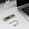 Бокс для жесткого диска M.2 NGFF SATA Type C USB 3.1 10 Гбит/с Прозрачный внешний корпус для SSD Корпус для жесткого диска для 2230/2242/2260/2280