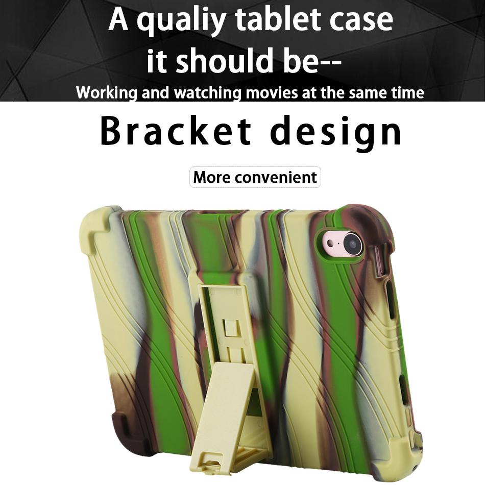 Kids Shockproof Stand Tablet Cover For Apple iPad Mini6 8.3 Inch Silicon Case 2021 A2569 Protective Sleeve