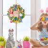 2025 New Easter Bunny Wreath Door Garland Pendant Garland Decoration Happy Bunny Home Party Creative Garland Easter Decor