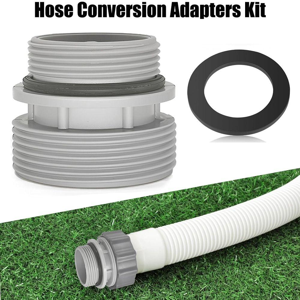 40mm to 1 1/2" Pool Pump Hose Adaptor Plastic Filter Port  Adaptor Pump Replacement  Fit for Intex