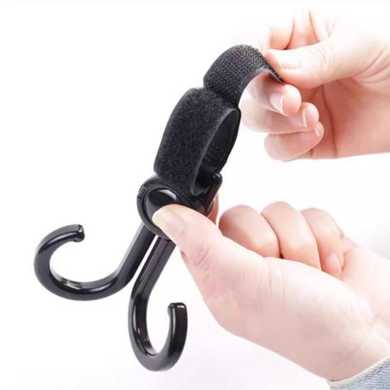 Крюк для электровелосипеда Прочный, грузоподъемный, регулируемый, на липучке, простая установка, многофункциональный, универсальный, двойной крюк