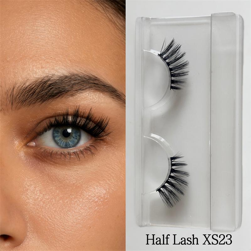 3D Effect Natural False Eyelashes Daily Wear Press on Multipack Lightweight Full Strip Lashes Pre-Glued Half Eyelash