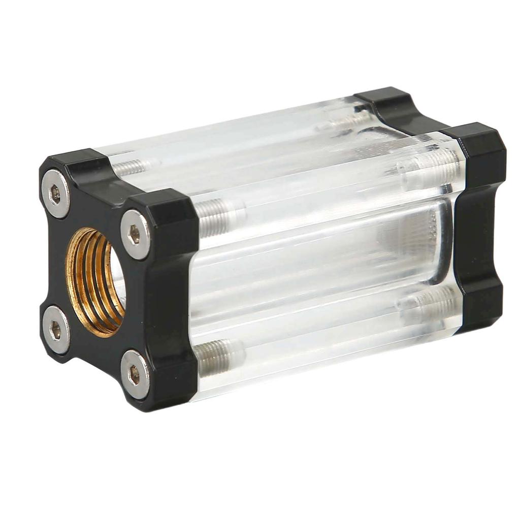 Water Cooling System Filter 40 Mesh Single Sided Filter Computer Water Cooling System Brass Acrylic G1Celsius4 Thread Liquid Filter