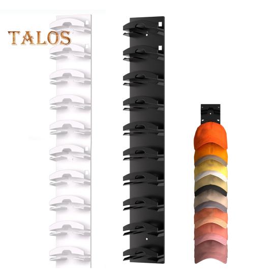 Органайзер для шляп, стойка для хранения бейсболок, самоклеящаяся, простая установка, настенная многослойная вешалка для шляп, стойка для демонстрации