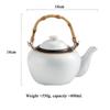 Japanese Style Tea Set Teapot Ceramic Household Tea Maker Drinking Tea Cup Single Pot Creative Bamboo Handle Teapot Set