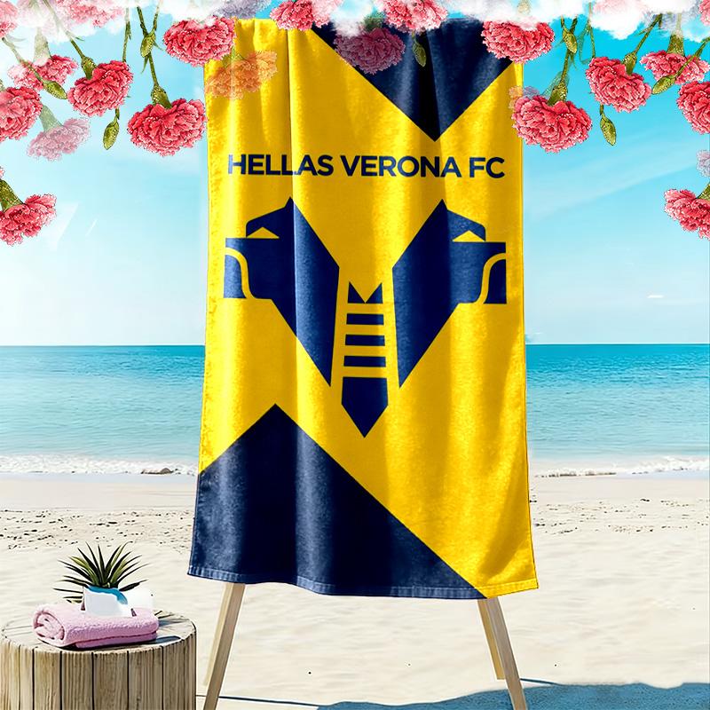 Hellas Verona Print Beach Towel, Large Soft Quick Dry Towel for Beach Camping Swimming
