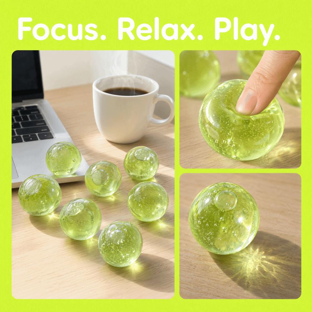 Funny Design Soft Stress Relief Toy Green Grapes Shape Slow Rising Squeeze Relaxation