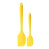 Long Handle Silicone Scraper  for Butter Cake Cooking Tool Kitchenware(Yellow)