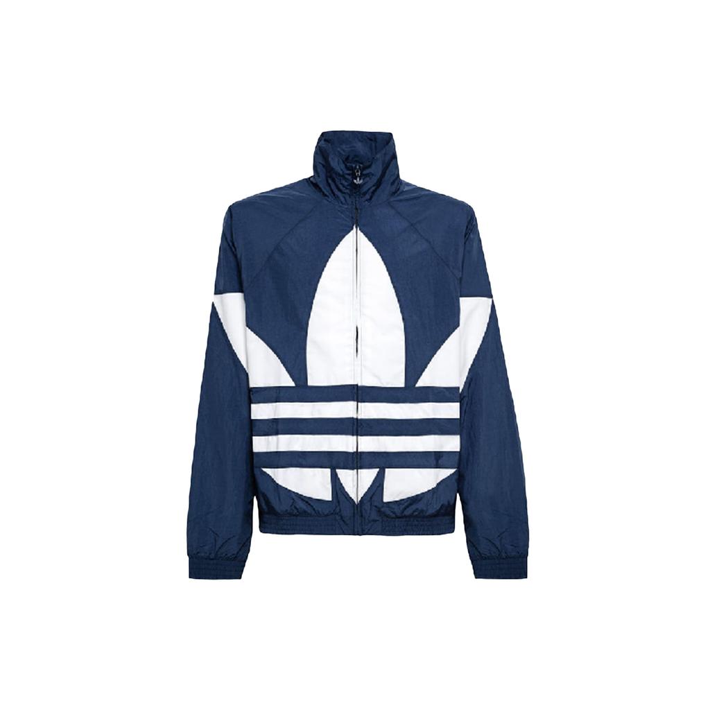 adidas Мужская куртка Originals с большим логотипом на молнии, синяя, FM9894