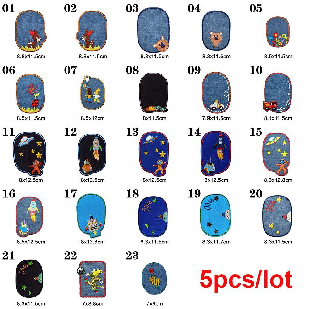 Cartoon Sewing Elbow Jeans Stickers Knee Appliques Patches Embroidered Badges