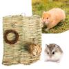 1 комплект, игрушка для жевания хомяка, устойчивая к укусам, натуральные материалы, снимающая скуку, хомяк, кроличьи зубы, шлифовка зубов, соломенный коврик, аксессуары для клетки