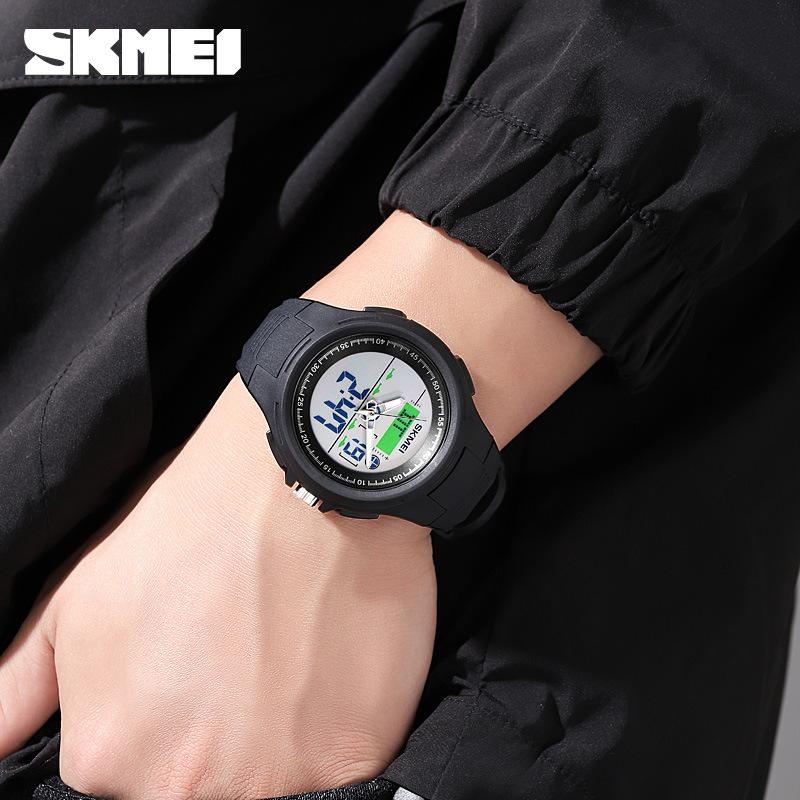 Часы мужские студенческие трендовые водонепроницаемые электронные часы для школьников и подростков светящиеся многофункциональные спортивные часы