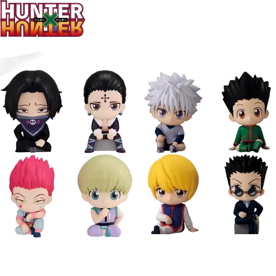 Набор 6 см 6 шт. Аниме Hunter X Hunter Гон·Фриксс Киллуа Золдик Курапика Экшн-фигурки Мини Модель Кукла Автоаксессуары Игрушка Подарок