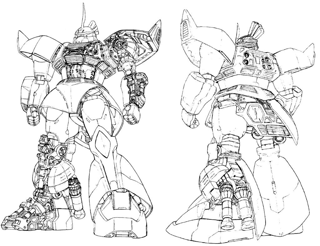 Костюм MG Gelgoog 1/100 MS-14A Ver.2.0 (Мобильный Гандам)