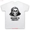 WELCOME TO FEAR CITY 1975 NEW YORK VISITORS GUIDE MENS WOMENS T SHIRT Vintage Washed Unisex Stylish Fashion Streetwear