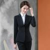Однотонный профессиональный костюм, женский весенне-осенний темпераментный формальный комбинезон, куртка + брюки