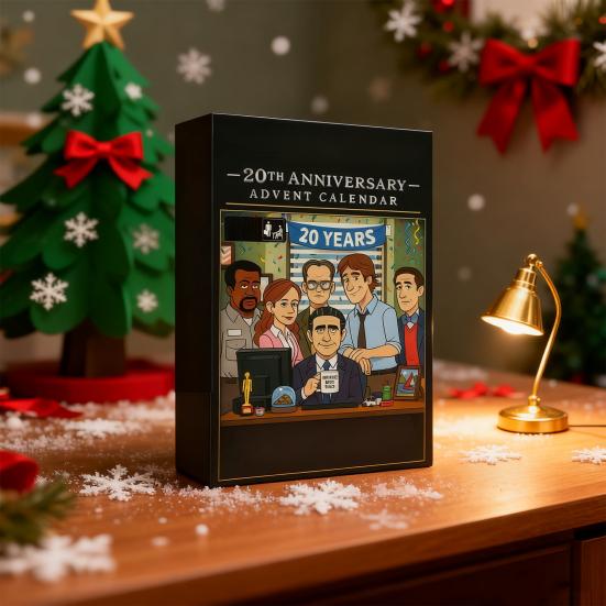 Офис 20-летний юбилей Адвент-календарь 2025 24 дня Акриловое украшение