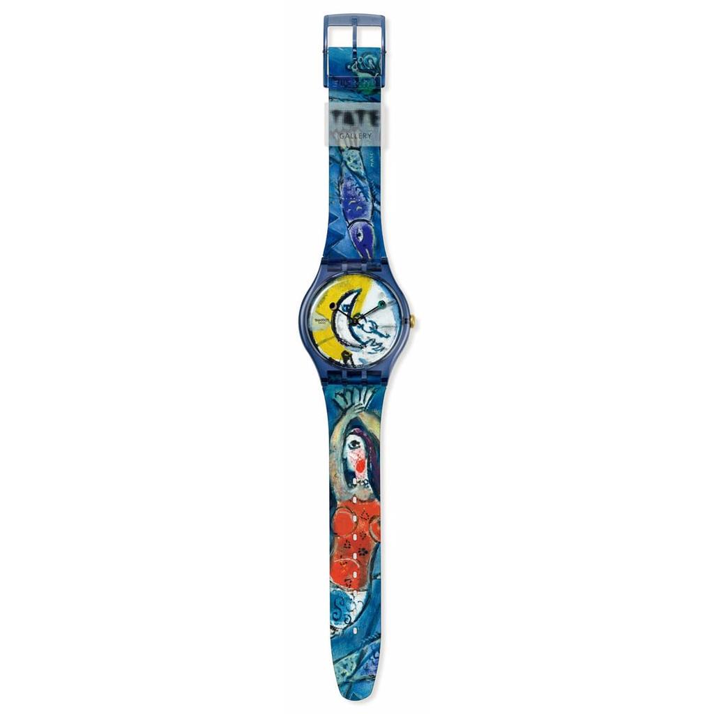 Часы BLUE CIRCUS SUOZ365 Blue [Swatch] CHAGALL'S