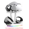 Charging Dock Dual Wireless Controller Headset Storage Bracket Handle Charge Stand Holder with Display Light for PS VR2