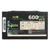 JAZPER 600W Бесшумный блок питания, Номинальная мощность 500 Вт, Двойной 6-контактный, Поддержка задней прокладки кабелей для игровых ПК