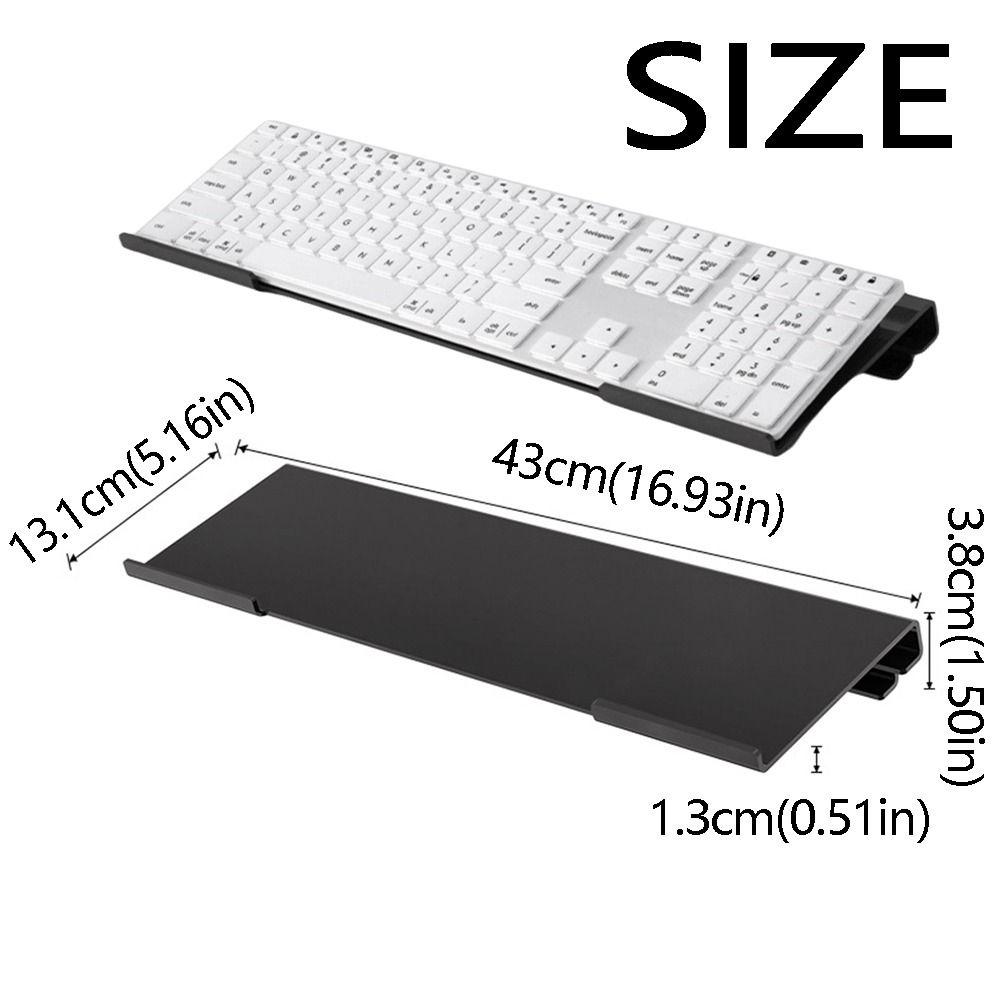 Durable Computer Keyboard Holder Clear Acrylic Tilted Keyboard Stand Desktop Keyboard Tray School