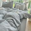 Striped Duvet Cover Set Quilt Set Ins Nordic Grey Bed Set Of Four Pieces, Home Luxury Bedding Set Bed Sheets