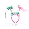 1pc Hawaiian Party Headbands Set Includes Palm Tree Head Wear Flamingo Party Glitter Head Accessories Pineapple Party Headband